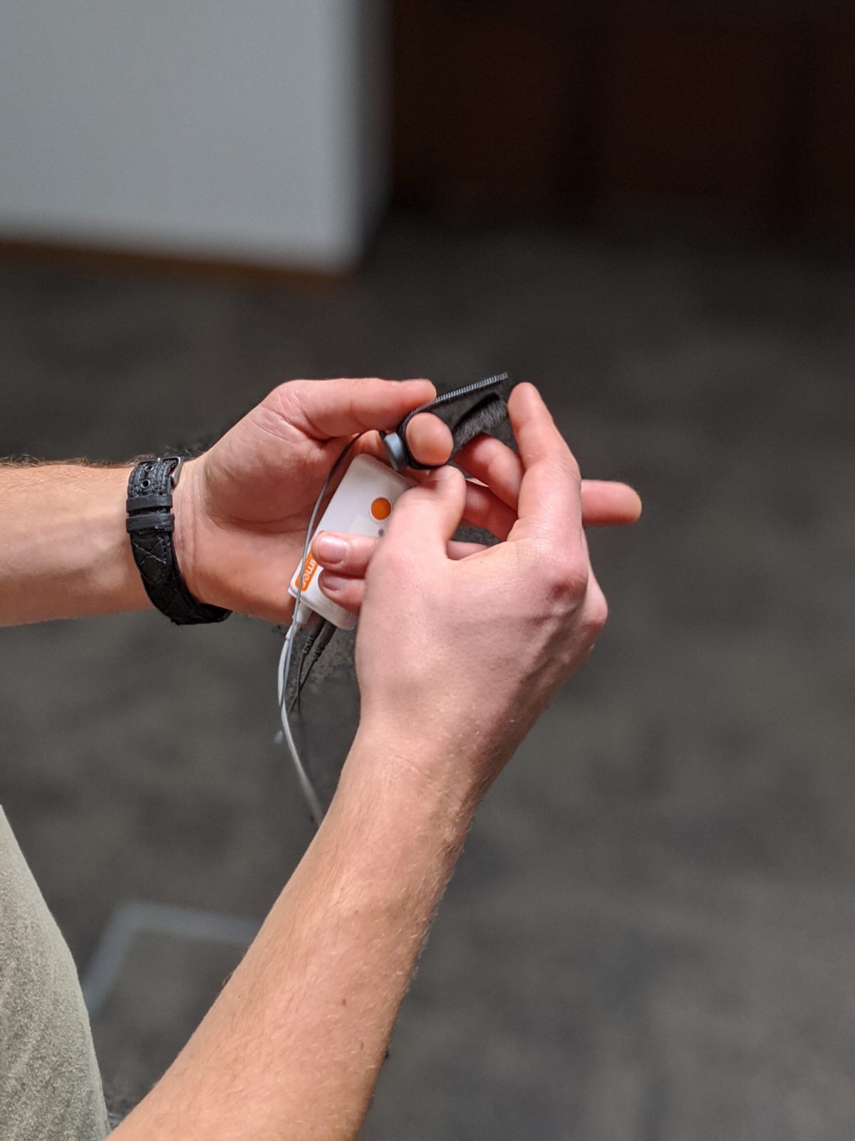 A student participating in a research study